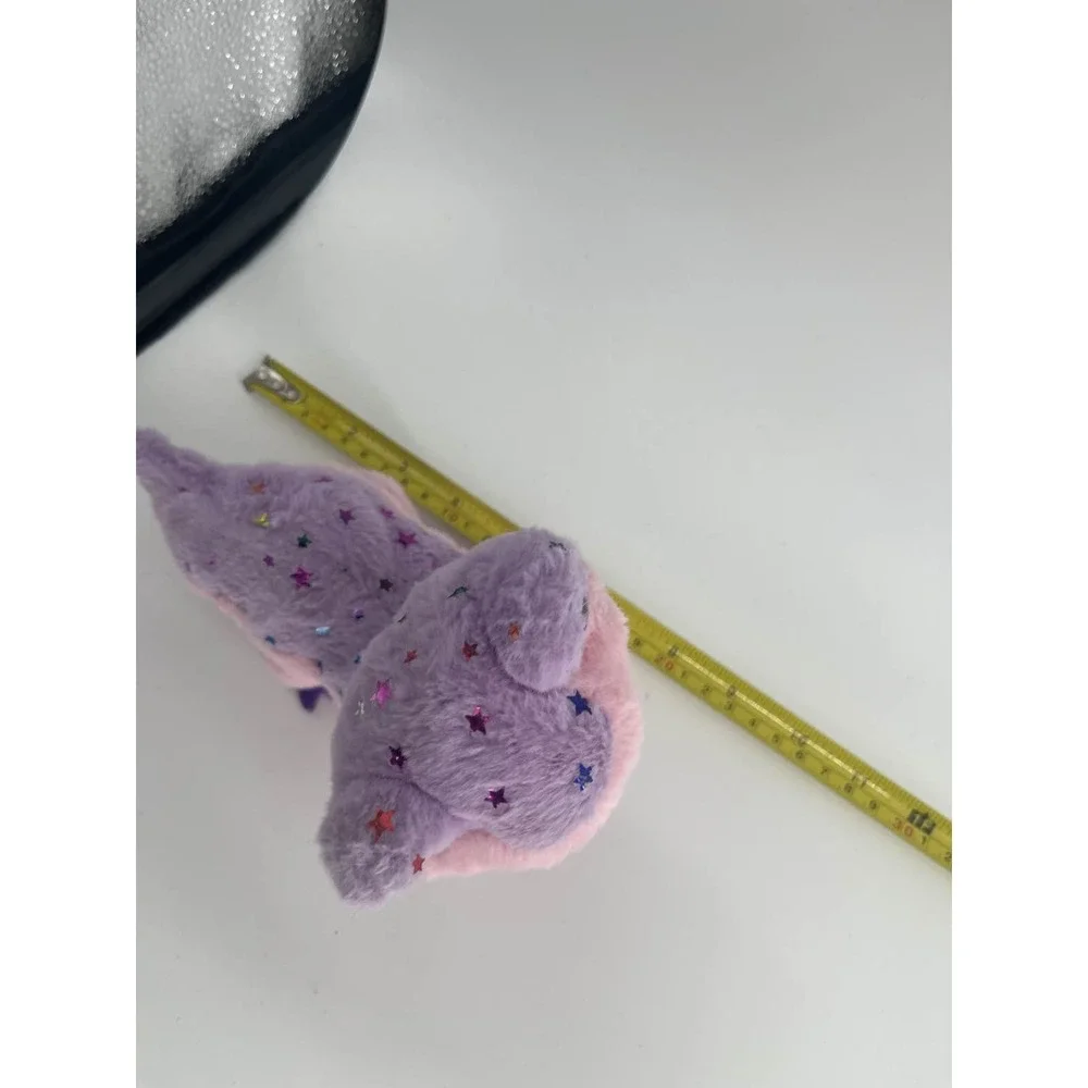 Pink Purple Dragon Plush Toy Sparkle‎ Glitter makes noise and moves